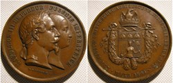 Napoléon III & Eugénie - 1861 Médaille de l'Exposition Universelle à Metz