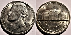 1977 Five Cents Jefferson, Denver