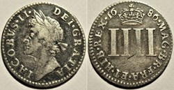 James II Stuart - Four Pence 1686 - Kingdom of England