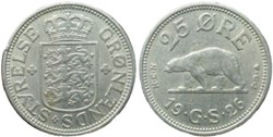 Christian X of Denmark - 25 Øre 1926 - Greenland