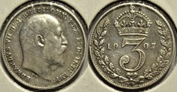 Edward VII - 3 Pence 1907 - United Kingdom (ex.2)