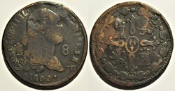 1800 - 8 Maravedis Segovia - Carlos IV de España