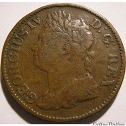 George IV - Half Penny 1823 Ireland (ex.2)