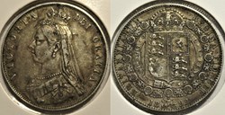 Victoria - Half Crown, 1892 - Kingdom of Great Britain