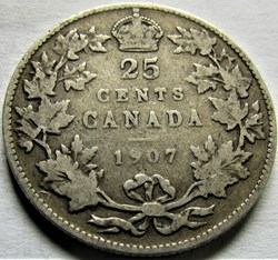 Edward VII - 25 Cents 1907