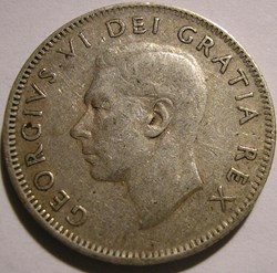 George VI - 25 Cents 1949
