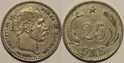 Christian IX Denmark - 25 Øre 1894 (2)