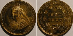 Queen Victoria - Longest Reign Commemorative Medalet 1837-1897
