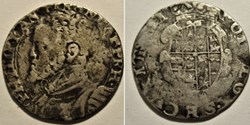 1554-1556 Royaume de Naples, 1 Tari - Filippo II