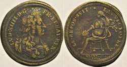 Louis XIV - 1684, La Paix de Ratisbonne - Jeton de Nuremberg par L.G. Lauffer