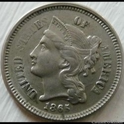 1865 - 3 Cents