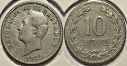 El Salvador - 10 Centavos 1925