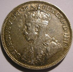 George V - 25 Cents 1919 (ex.2)
