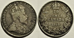 Edward VII - 10 Cents 1910