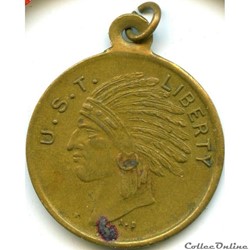 1917 Indian Scouts Token - American troops in France