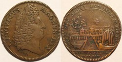 Louis XIV - 1695, Jeton, Bâtiments du roi et Ruche