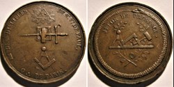 Orient de Paris, Saint Vincent de Paul, Jeton de Présence Francs-Maçons, ca.1820