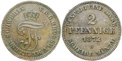 Friedrich Franz II - 2 Pfennige 1872 - Grand Duchy of Mecklenburg-Schwerin