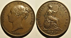 Victoria - One Penny 1841 - Kingdom of Great Britain (ex.2)
