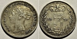 Victoria - 3 Pence 1879 - Kingdom of Great Britain