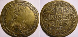 Caroline of Ansbach - Princess of Wales c.1720 Token - Nuremberg Rechenpfennig