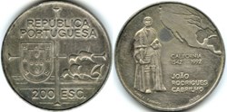 Portugal - 200 Escudos 1992, 500th New World, America Discovery