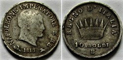 1813 Regno d'Italia, 10 Soldi Bologna - Napoleone I