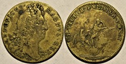 Louis XIV - 1698, Jeton, La Paix de Ryswick - Jupiter...
