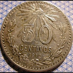 México - 1912 - Centavos 50 - Estados Unidos Mexicanos