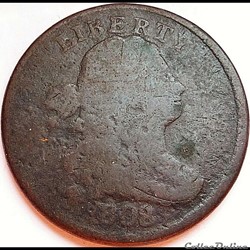 1808 Half Cent Draped Bust