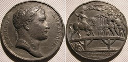 Napoléon Ier - Médaille 1805, Pont du Lech, Augsburg