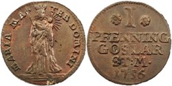 Free City of Goslar - 1 Pfennig 1756