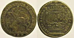 Henri IV à cheval, Union avec Marie de Médicis c.1600 - Jeton de Nuremberg