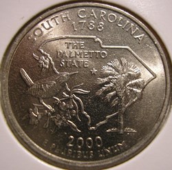 2000 D Quarter Dollar - South Carolina State