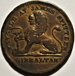 George III - Dos Quartos 1820, James Spittle - Gibraltar