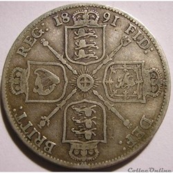 Victoria - One Florin 1891 - Kingdom of Great Britain