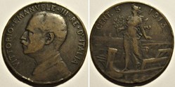 1913 Regno d'Italia, 5 Centesimi, Roma - Vittorio Emanuele III