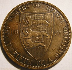 Victoria - 1/12 Shilling 1877 H - Jersey (ex.3)