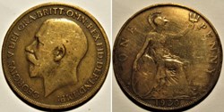 George V - One Penny 1920 - Great Britain