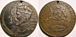 George V & Mary - 1911 Coronation Medal, Natal Souvenir, South Africa