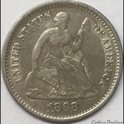 1868 s Half Dime