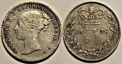 Victoria - 3 Pence 1876 - Kingdom of Great Britain
