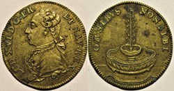 Louis XVI - c.1791 - Fontaine, Rechenpfennig