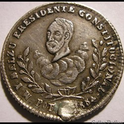 1854 Médaille - Proclamation de Manuel Isidoro Belzu, Pdt