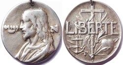 Jésus, Médaille Liberté, ca 1900