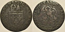 Joachim d'Estaing - Jeton 1619, Évêché de Clermont