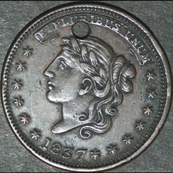 1837 Not One Cent Token - Millions for Defence