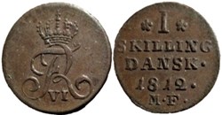 Frederik VI Denmark - 1 Skilling 1812 Altona