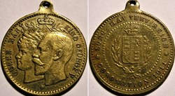 George V & Mary - Medalet Coronation 1911 - "Long May They Reign" UK