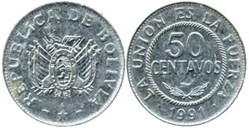1991 - 50 Centavos, Schwerte Mint